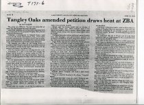 Tangley Oaks Petition Draws Heat From ZBA